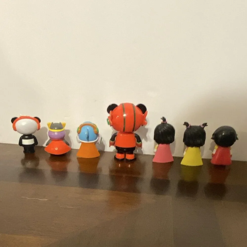 Ryan's World Mini Mystery Figure Lot (7) Combo Panda Red Titan Moe Gus Emma Kate